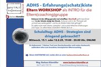 Workshopeinladung kitzm&uuml;ller Adhs Eltern schule Februar M&auml;rz 2025 